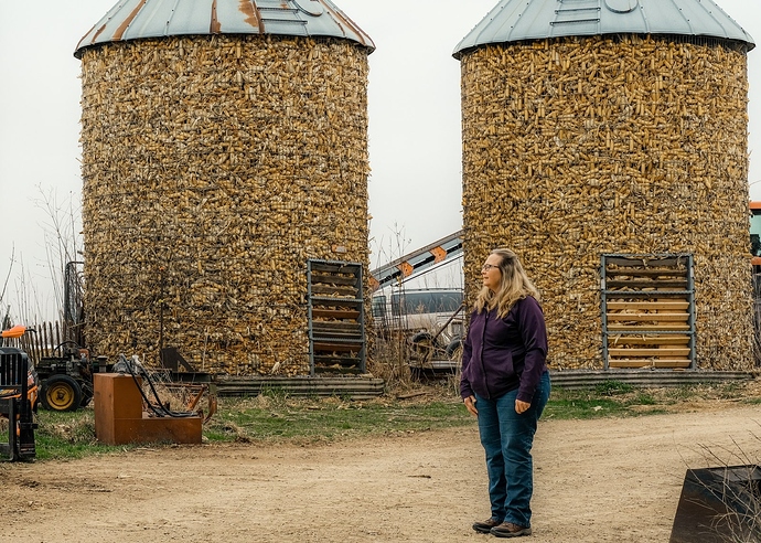 Brenda Statz on her farm