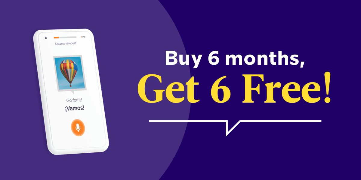 Get 6 months free!