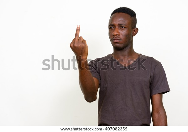 African Man Giving Middle Finger Stock Photo 407082355 | Shutterstock